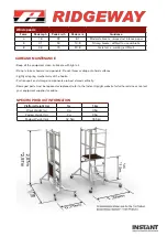 Preview for 3 page of Instant Upright Ridgeway Step-Up100 Instruction Manual