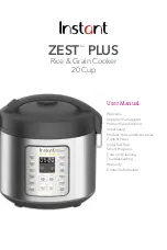 Instant ZEST PLUS User Manual preview