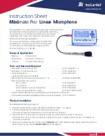 Instantel Minimate Pro Instruction Sheet предпросмотр