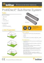 Preview for 1 page of Instar ProfilDeck Installation Manual