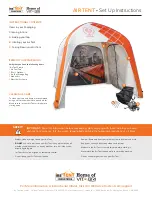 Ins'Tent VITABRI Canopies AIR TENT Setup Instructions preview