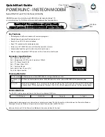 Preview for 1 page of INSTEON POWERLINC - INSTEON MODEM Quick Start Manual