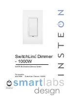 INSTEON SwitchLinc 2476DH User Manual preview