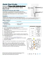 Preview for 1 page of INSTEON SwitchLinc 2478D Quick Start Manual