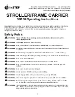 InStep SB100 Operating Instructions Manual предпросмотр