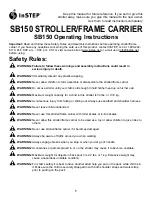 InStep SB150 Operating Instructions Manual preview