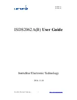 Preview for 1 page of InstruStar Electronic Technology ISDS2062A User Manual