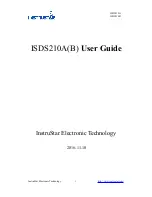 InstruStar Electronic Technology ISDS210A User Manual preview