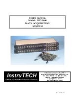 Instrutech ITC-1600 User Manual preview