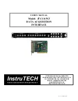 Preview for 1 page of Instrutech ITC-18/PCI User Manual