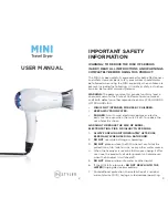 InStyler MINI TRAVEL DRYER User Manual preview