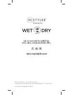 Preview for 20 page of InStyler Wet 2 Dry User Manual