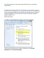 Preview for 15 page of InSync Speech Technologies Buddy DesktopMic 7G User Manual