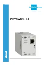 Preview for 1 page of INSYS ADSL 1.1 Manual