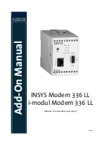 Предварительный просмотр 1 страницы INSYS i-modul 336 LL Add-On Manual