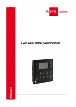 INSYS TwinLock B600 CashProtect Manual preview