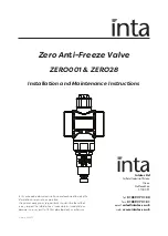 intatec ZERO001 Installation And Maintenance Instructions Manual preview