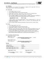 Предварительный просмотр 6 страницы Intec Controls AT03-005 User Manual