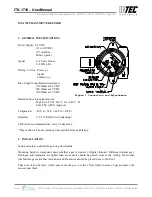 Предварительный просмотр 3 страницы Intec Controls ITS-1710 Series Installation, Operation And Maintenance Manual