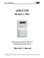 Preview for 1 page of Intec AIRSENSE I-310e Operator'S Manual