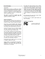 Preview for 3 page of Intec CVC240HXL Series Installation And Operation Manual