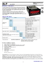 Предварительный просмотр 3 страницы Intech Instruments IN-P Series Installation Manual