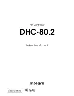 Предварительный просмотр 1 страницы Integra DHC-80.2 Instruction Manual