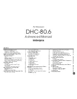 Integra DHC-80.6 Advanced Manual предпросмотр