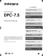 Integra DPC-7.5 Instruction Manual preview