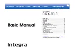 Integra DRC-R1.1 Basic Manual preview