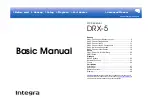 Integra DRX-4 Basic Manual предпросмотр