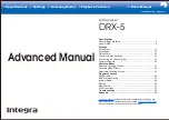 Предварительный просмотр 33 страницы Integra DRX-4 Basic Manual