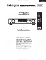 Integra DSR-4.8 Service Manual предпросмотр