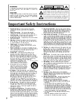 Preview for 2 page of Integra DSR-7.3 Instruction Manual