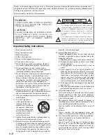 Предварительный просмотр 2 страницы Integra DTM-40.4 Instruction Manual