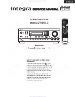 Preview for 1 page of Integra DTM-5.9 Service