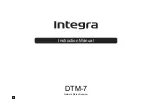 Integra DTM-7 Instruction Manual предпросмотр