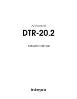 Integra DTR-20.2 Instruction Manual предпросмотр