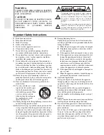 Preview for 2 page of Integra DTR-20.2 Instruction Manual