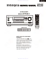 Предварительный просмотр 1 страницы Integra DTR-30.1 Service Manual