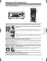 Предварительный просмотр 43 страницы Integra DTR-4.9 Instruction Manual