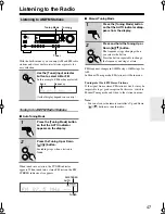 Предварительный просмотр 47 страницы Integra DTR-4.9 Instruction Manual