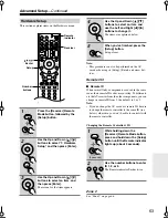 Предварительный просмотр 63 страницы Integra DTR-4.9 Instruction Manual