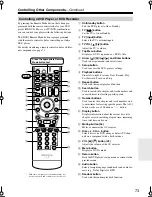 Предварительный просмотр 73 страницы Integra DTR-4.9 Instruction Manual