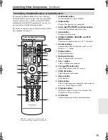 Предварительный просмотр 75 страницы Integra DTR-4.9 Instruction Manual