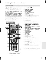 Предварительный просмотр 79 страницы Integra DTR-4.9 Instruction Manual