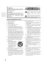 Предварительный просмотр 2 страницы Integra DTR-40.2 Instruction Manual