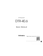 Preview for 1 page of Integra DTR-40.6 Basic Manual