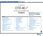 Предварительный просмотр 33 страницы Integra DTR-40.7 Basic Manual