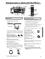 Предварительный просмотр 25 страницы Integra DTR-5.2 Instruction Manual